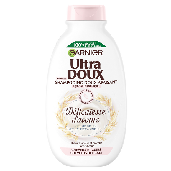 Shampoing hydratant délicatesse d'avoine ULTRA DOUX - flacon 300ml