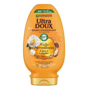 Après-shampoing nourrissant argan camélia ULTRA DOUX - flacon 250ml