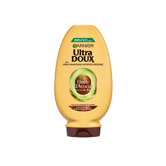 Après-shampoing nourrissant avocat karité ULTRA DOUX - flacon 250ml