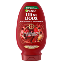Après-shampoing couleur argan cranberry ULTRA DOUX - flacon 250ml