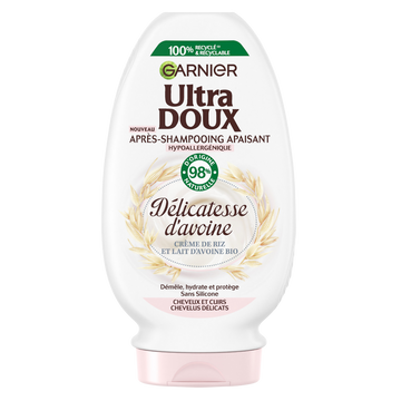 Après-shampooing Hydratant Apaisant Avoine ULTRA DOUX 250ml