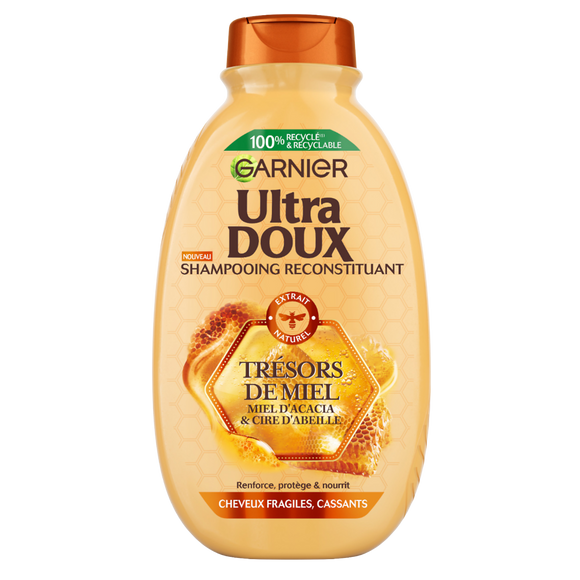 Shampoing reconstituant trésor de miel ULTRA DOUX - flacon 300ml