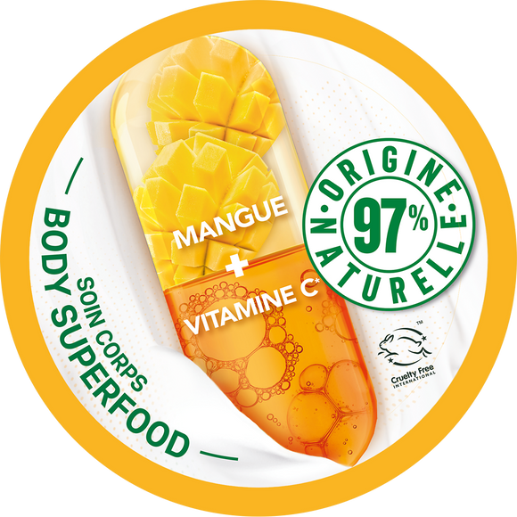 Crème soin corps mango superfood skinact.GARNIER BODY 380ml
