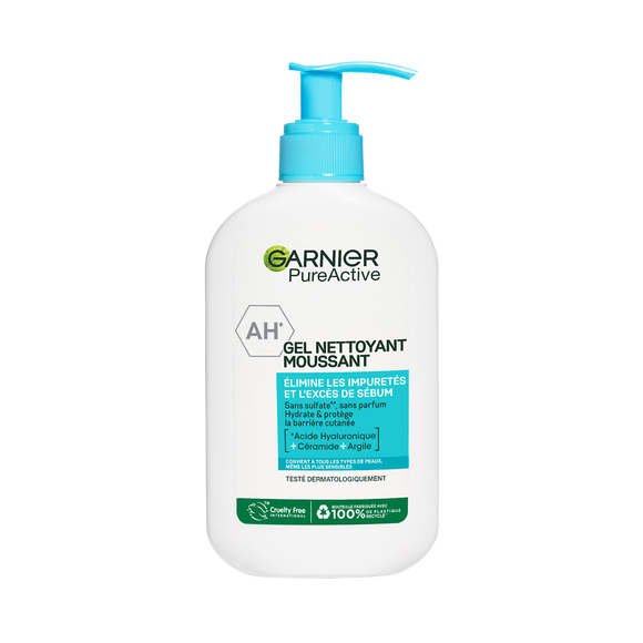 Gel nettoyant moussant GARNIER Skinactive 250mL