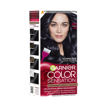 Coloration cheveux n°2.10 noir bleuté permanente color sensation GARNIER