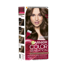 Coloration cheveux n°5.0 châtain clair permanente color sensation GARNIER