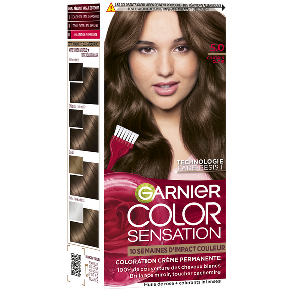 Coloration Châtain Clair 5.0 COLOR SENSATION Garnier