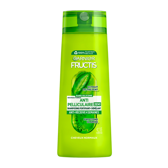 Shampoing 2en1 anti-pelliculaire thé vert FRUCTIS - flacon 300ml