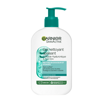 Gel nettoyant apaisant acide hyaluron.SKINACTIVE Aloe 250ml
