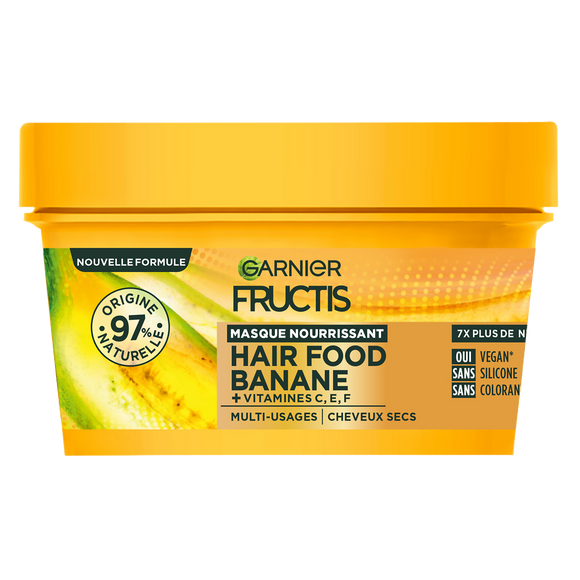 Masque capillaire nourrissant à la banane FRUCTIS - pot 320ml