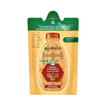 Shampoing eco-recharge reconstituant aux 3 miels ULTRA DOUX - 250ml