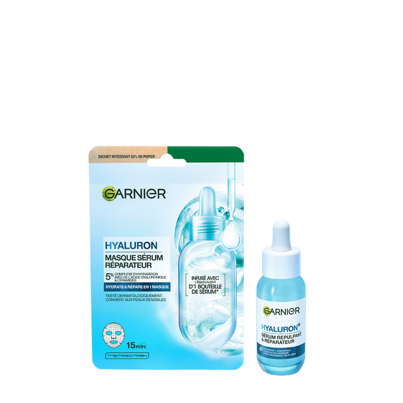 Masque en tissu GARNIER HYALURONIQUE + REPAIR