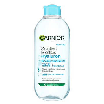 Solution micellaire tout en 1 à l'acide hyaluronique GARNIER Skinactive 400ml
