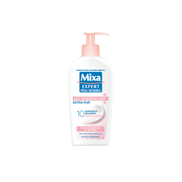 Lait démaquillant Extra-pur Anti-dessèchement MIXA Flacon Pompe 200 ml