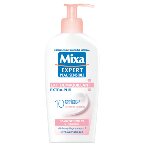Démaquillant anti-dessèchement waterproof MIXA - flacon 200 ml