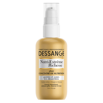 Soin capillaire sérum élixir Nutri-Extrême Richesse DESSANGE Concentrénutrition100mL