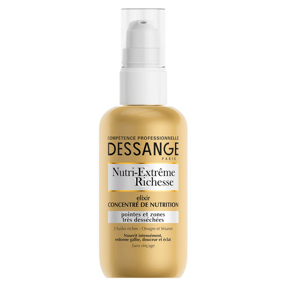 Soin capillaire sérum élixir Nutri-Extrême Richesse DESSANGE Concentrénutrition100mL