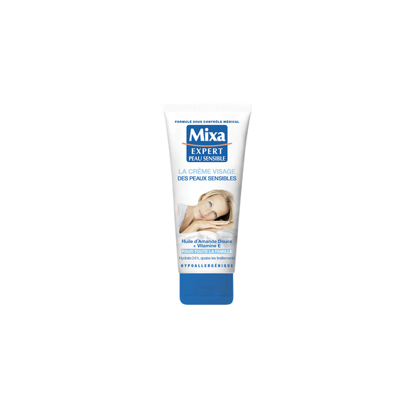 Crème Visage Peaux Sensibles MIXA Tube 100 ml