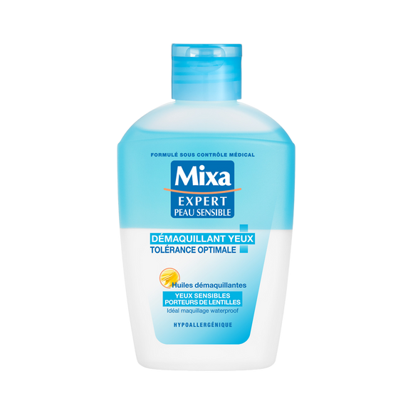 Démaquillant Yeux tolérance optimale hypoallergénique MIXA Flacon 125ml