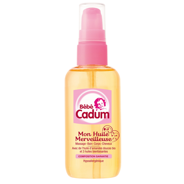 Huile merveilleuse bébé CADUM flacon 100ml