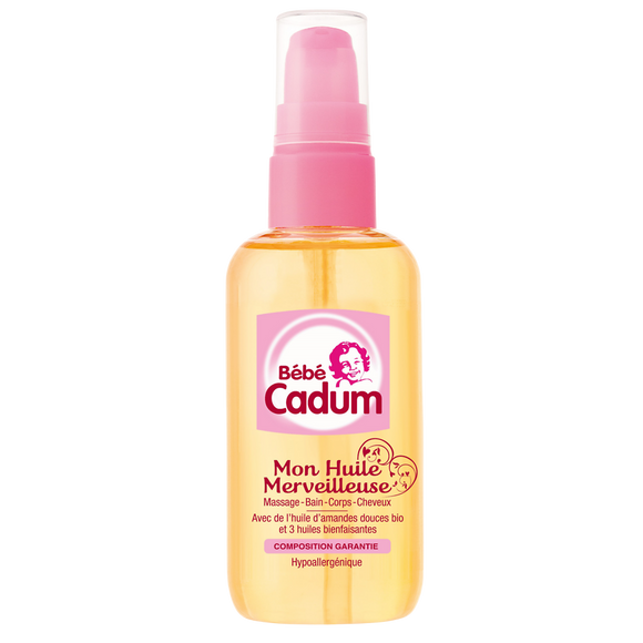Huile merveilleuse hypoallergénique pour bébé CADUM - vaporisateur 100ml