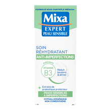 Crème visage hydratante 2en1 anti-imperfections MIXA- tube 50ml