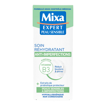 Crème Visage Très Hydatant Anti-Imperfections 2 en 1 MIXA 50mL