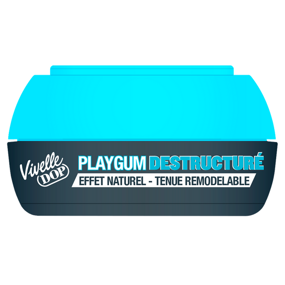 Cire coiffante playgum destructuré VIVELLE DOP, pot 80ml