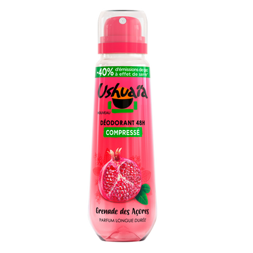Déodorant compressé 48h grenade des Açores USHUAIA, 100ml