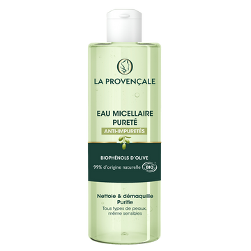 Eau micellaire pureté à l'huile d'olive bio LA PROVENÇALE BIO - flacon400ml