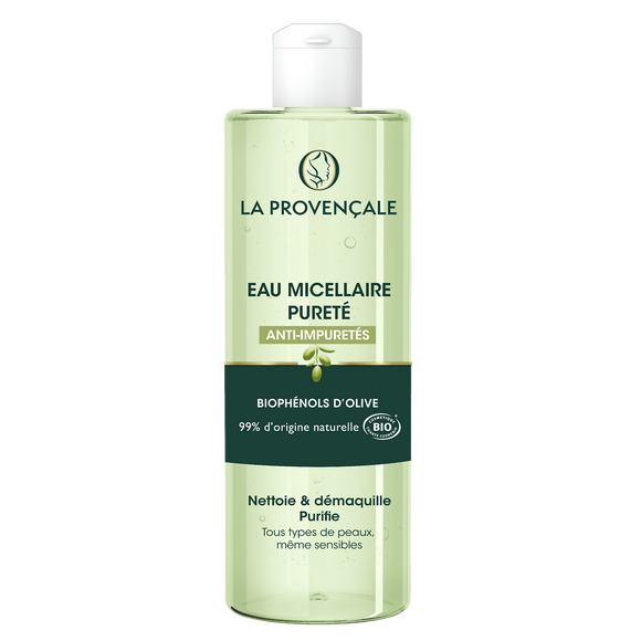 Eau micellaire pureté à l'huile d'olive bio LA PROVENÇALE BIO - flacon400ml