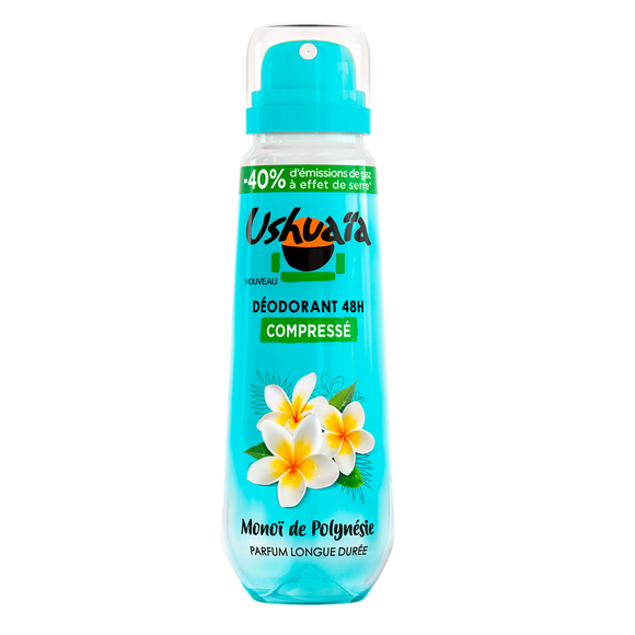 Déodorant femme monoï efficacité 48h USHUAÏA - spray 100ml