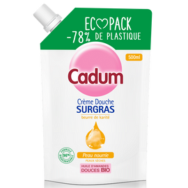 Ecopack crème douche surgras karité CADUM 500ml
