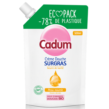 Ecopack crème douche surgras karité CADUM 500ml