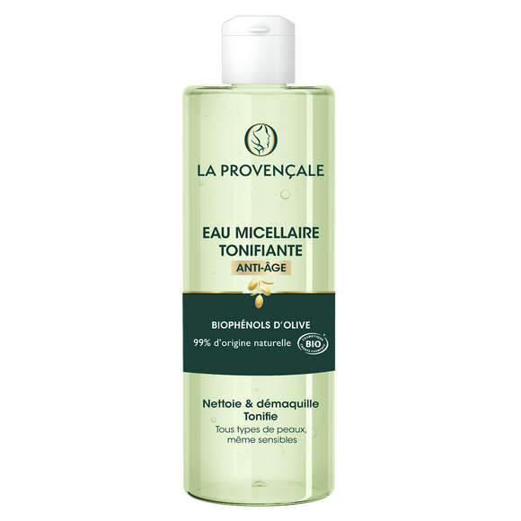 Eau micellaire anti-âge à l'huile d'olive LA PROVENÇALE BIO - flacon400ml
