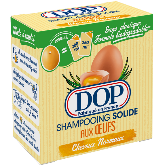 Shampooing solide Cheveux normaux aux oeufs DOP 65g