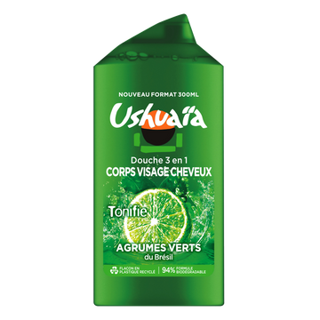 Gel Douche 3 en 1 Visage Corps Cheveux Agrumes USHUAIA 300mL