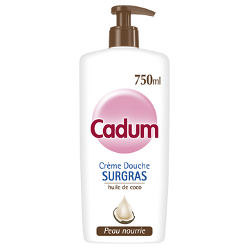 Crème douche et bain surgras coco CADUM pompe 750ml