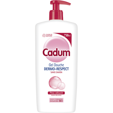 Gel douche Dermo Respect CADUM Flacon Pompe 750 ml