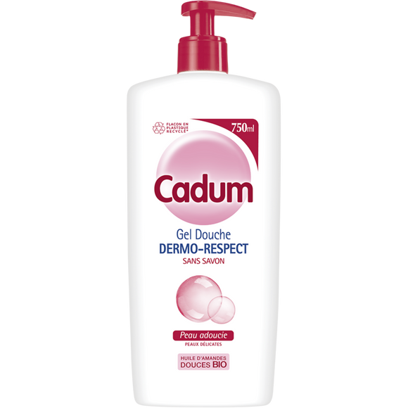 Gel douche Dermo Respect CADUM Flacon Pompe 750 ml