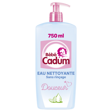 Bébé Eau nettoyante pure hypoallergénique à l'huile d'amande bio CADUMFlacon Pompe 750 ml