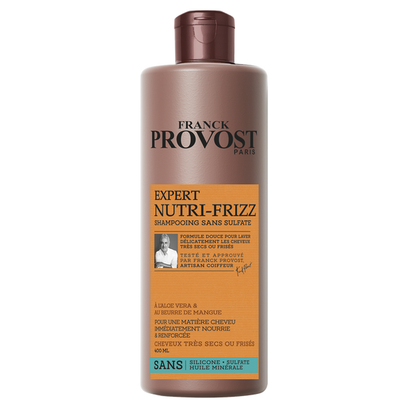 Shampooing sans silicone,sans sulfate Nutri-Frizz FRANCK PROVOST 400ml
