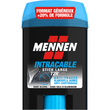 Déodorant homme anti-transpirant intraçable 72h MENNEN - stick 60ml