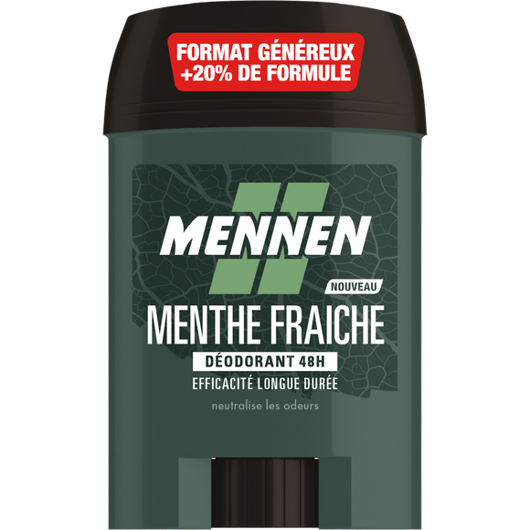 Déodorant Homme naturel menthe MENNEN stick 60ml