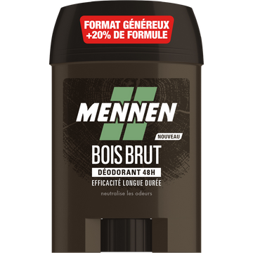Déodorant homme bois brut efficacité 48h MENNEN - stick 60ml