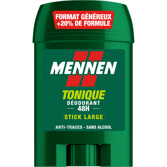 Déodorant homme anti-traces sans alcool efficacité 24h MENNEN - stick60 ml