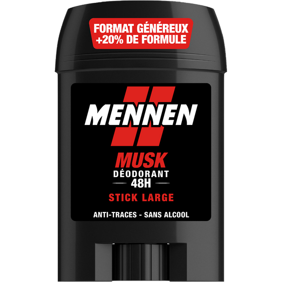 Déodorant homme musk efficacité 48h MENNEN - stick 60ml