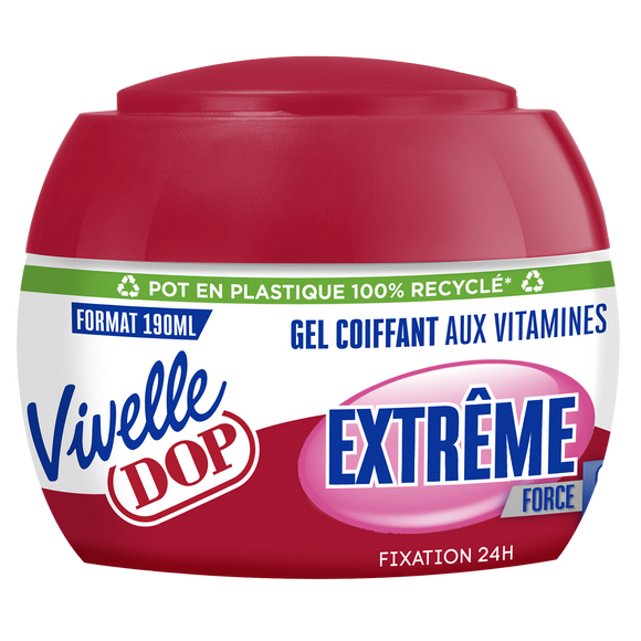 Gel coiffant fixation extrême VIVELLE DOP - pot 190ml