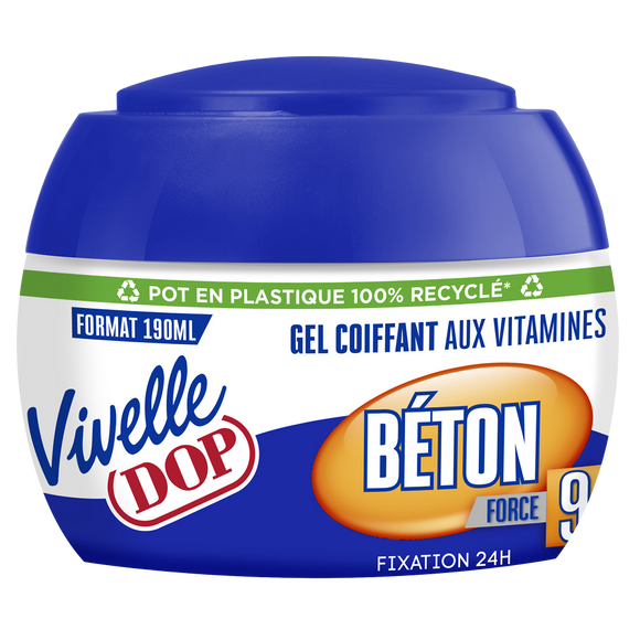 Gel coiffant effet mat fixation 24h VIVELLE DOP - pot 190ml