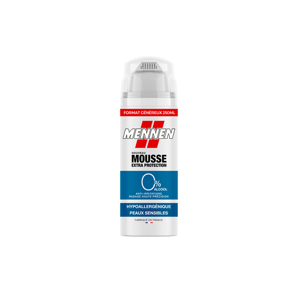 Mousse à raser extra protection hypoallergénique MENNEN - spray 250ml